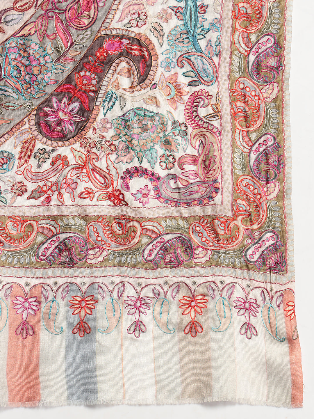 Pashmoda Men Kalamkari Embroidered Shawl (Size 101x203 Cm)