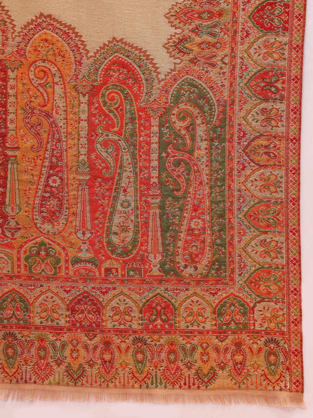 Pashmoda Women Zarvash Zari Kaani Fine Wool Shawl (Size: 101 × 203 cm)