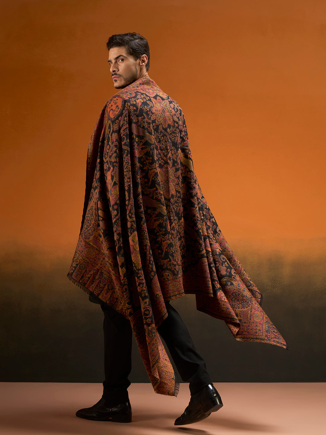 Men Royal gulistan Shawl Fine Wool Kaani Shawl