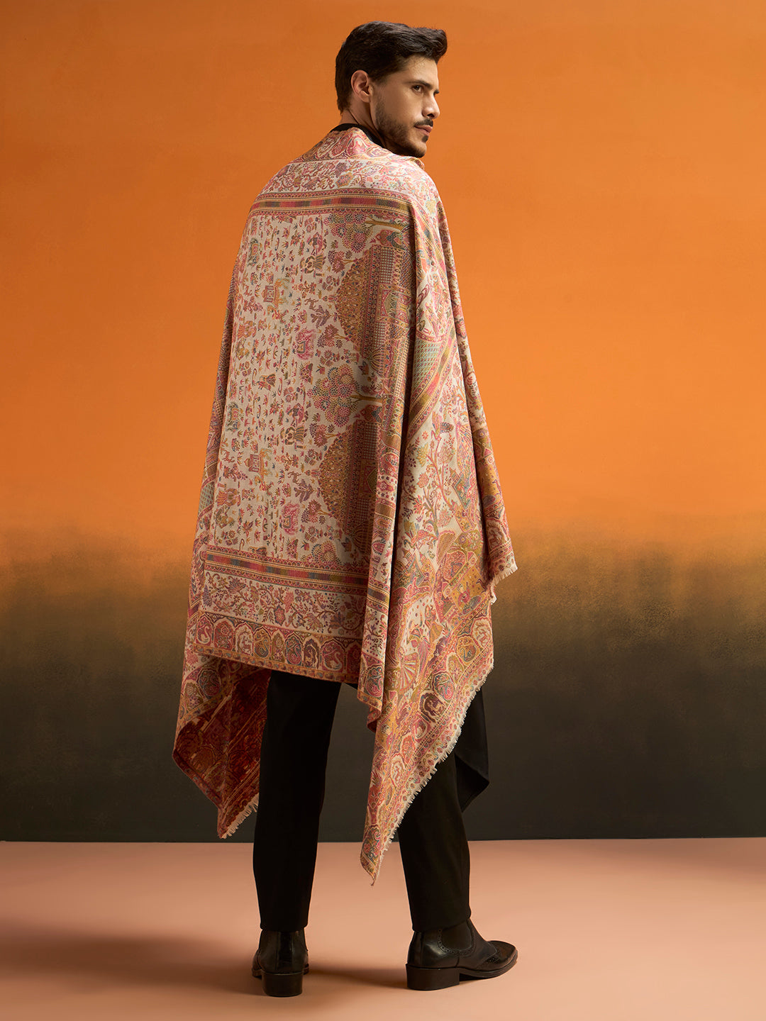 Men Shahi Manzar Fine Wool Kaani Shawl