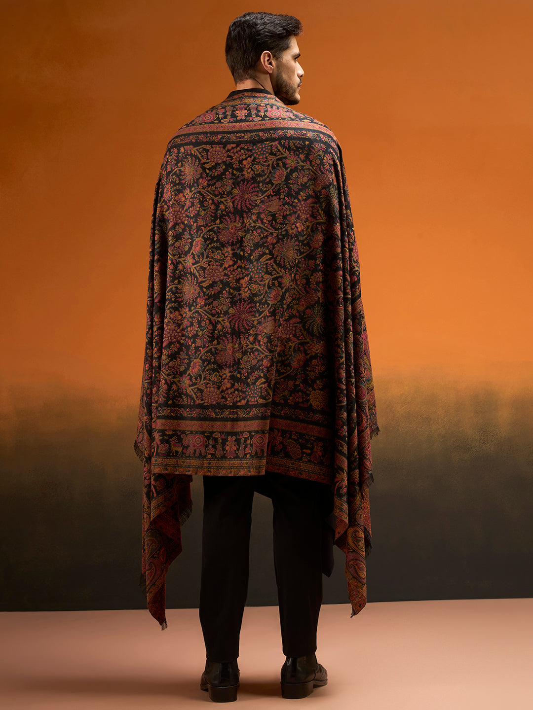 Men Kaani Orchard Fine Wool Kaani Shawl