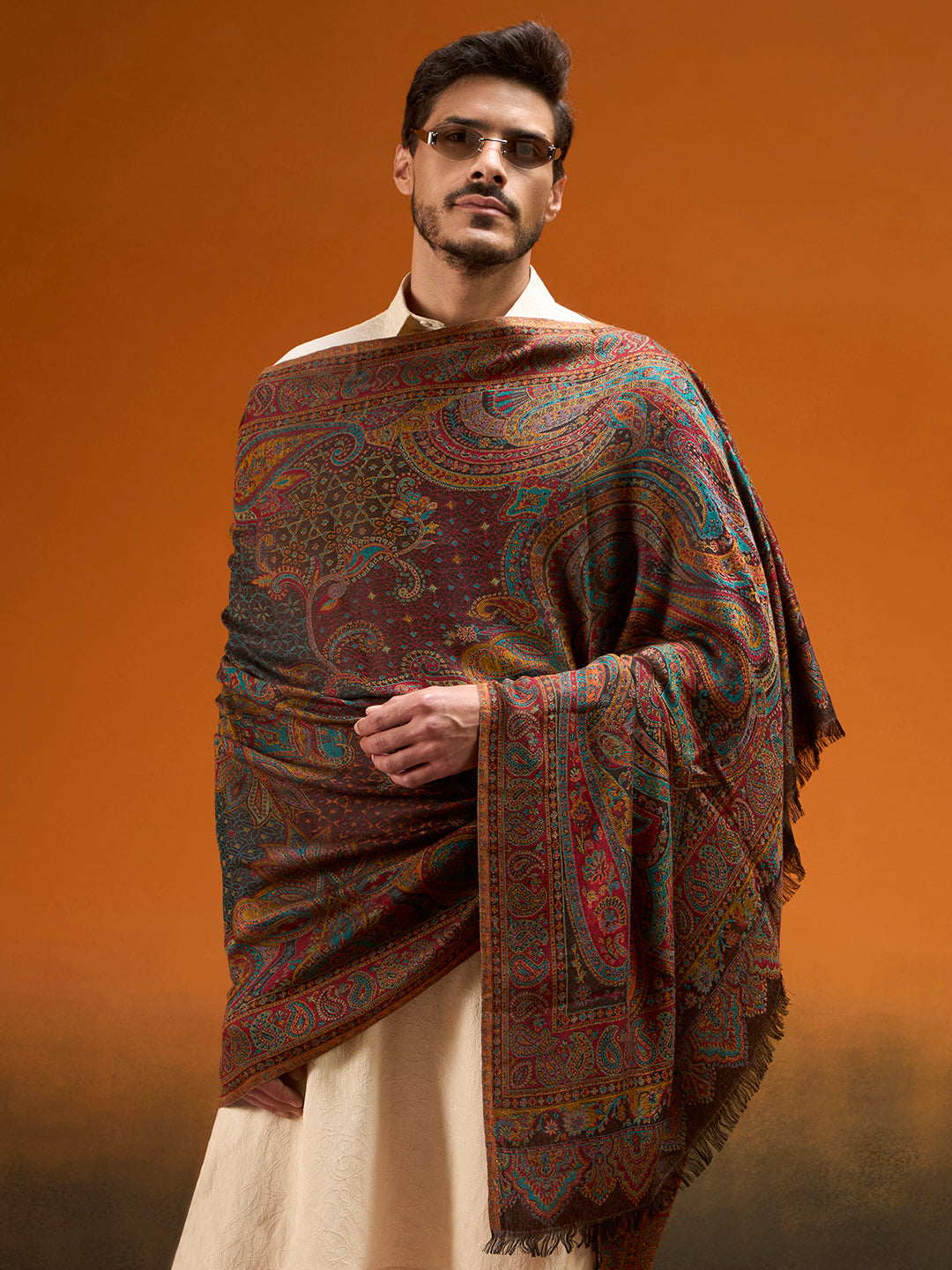 Men Grand Paisley Kaani Shawl