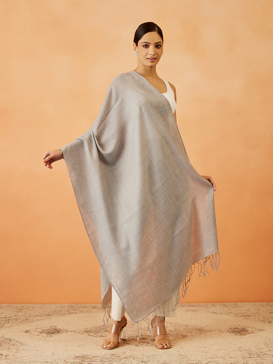 Women's Rahmat Fine Wool Melange Stole (Size: 71x203 CM)