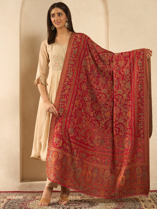 Women Orchard Kaani Wool Blend Kashmiri Shawl