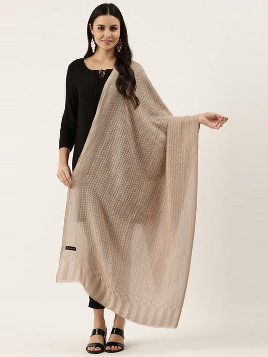 Women's Aarzoo Fine Pashmina Wool Blend Stole (Size : 71X203 CM)