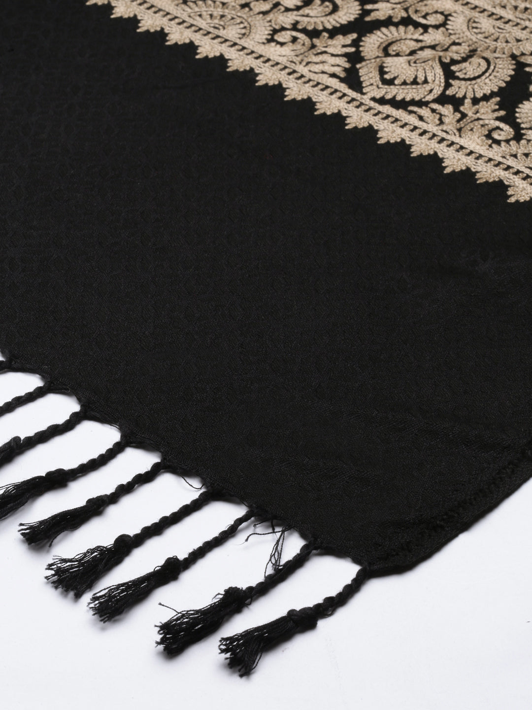Women's Zarif Kashmiri Aari Embroidery Stole (Size: 71X203 CM)