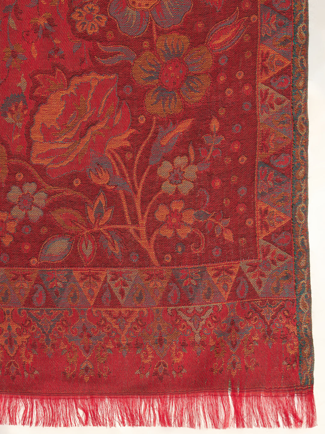Women Floral Heritage Kaani Elegance Kashmiri Shawl