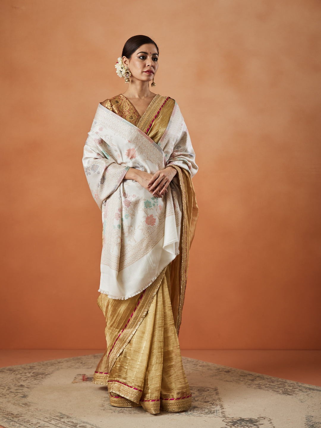 Pashmoda Women Nayab Kaani Stole (Size: 71X203 CM)