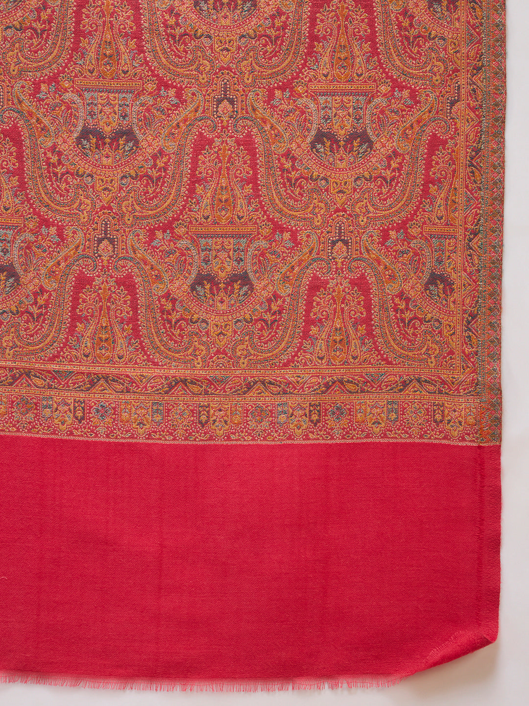 Women Gulnaar Royale Zari Reversible Kaani Fine Wool Shawl