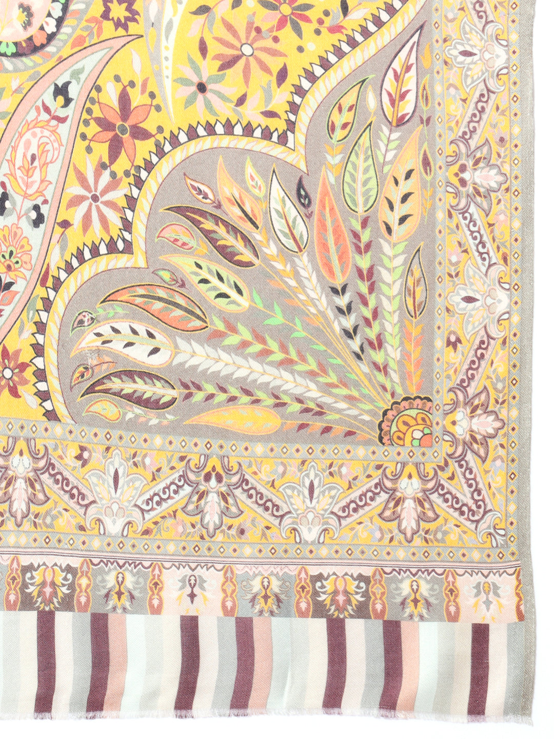 Gift Envelope of Zarbaft Multicoloured Printed Stole (Size : 71X203 CM)