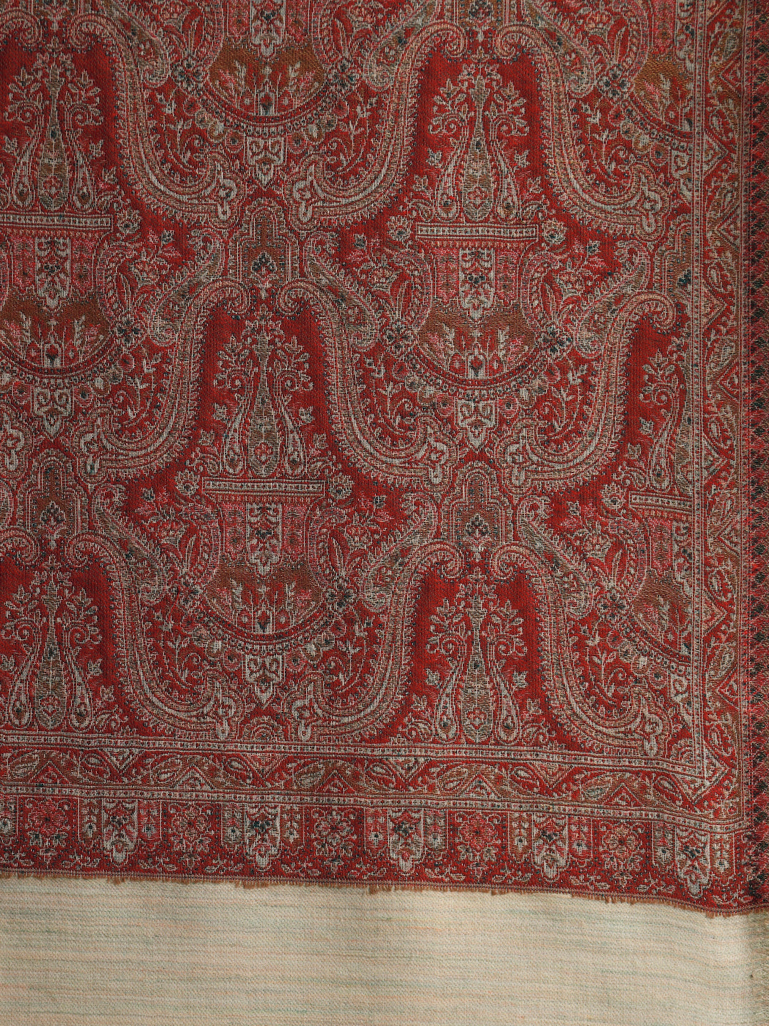 Women Gulnaar Royale Zari Reversible Kaani Fine Wool Shawl