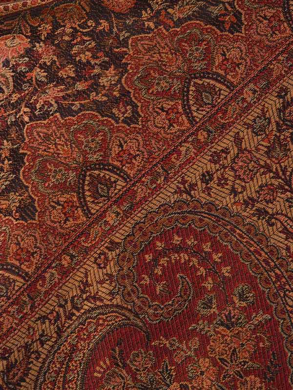 Women's Zarif-e-Kashmir Wool Blend Jamawar Shawl (Size: 101X203 CM)