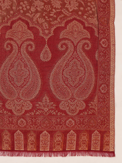 Pashmoda Women Hunar Zari Kaani Fine Wool Shawl (Size: 101x203 cm)