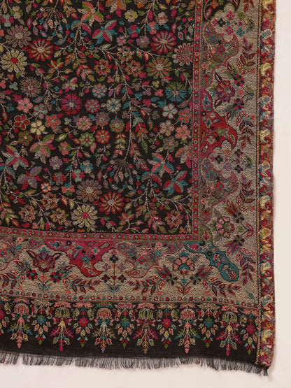 Pashmoda Women Nazrana Kaani Wool Blend Kashmiri Shawl (Size: 101X203 CM)