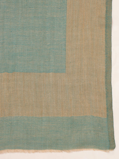 Pashmoda Women Midnight Bronze Reversible Zari Moonlight Fine Wool Stole (Size: 71x203 Cm)