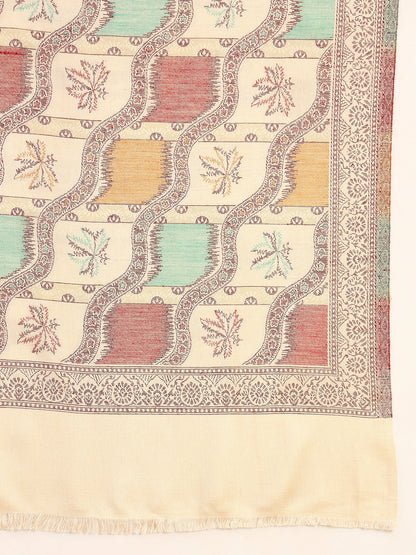 Pashmoda Men Floral Geometry Kaani Stole (Size : 71X203 CM)