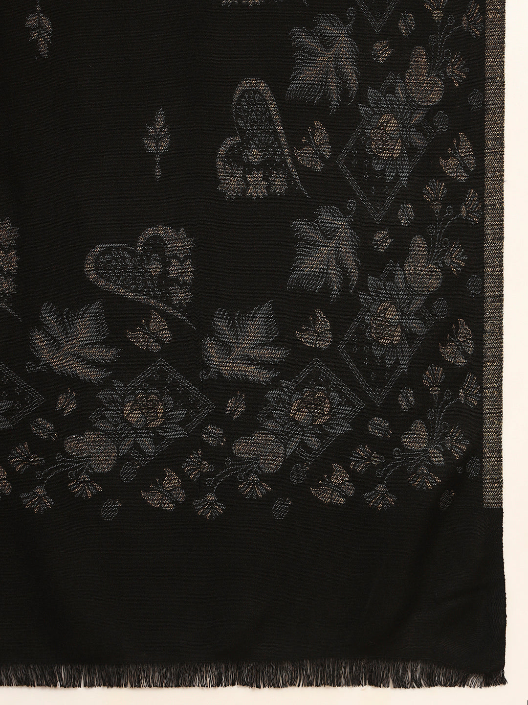 Pashmoda Men Eternal Blooms Kaani  Stole (Size : 71X203 CM)