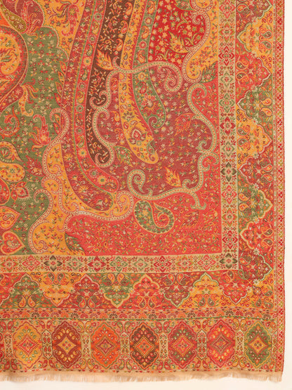 Pashmoda Men Zarveen Zari Kaani Fine Wool Shawl (Size-101x203cm)