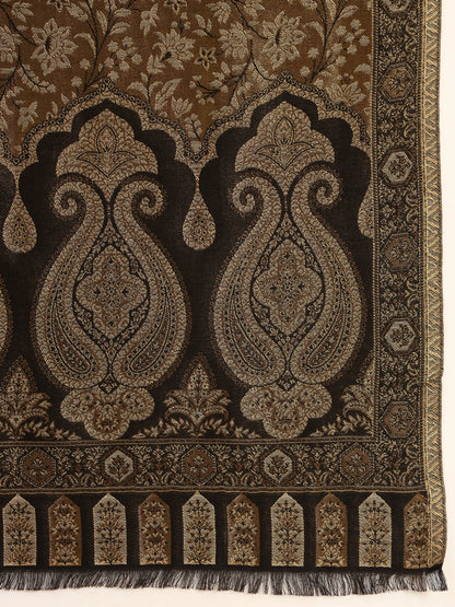 Pashmoda Men Hunar Zari Kaani Fine Wool Shawl (Size-101x203cm)