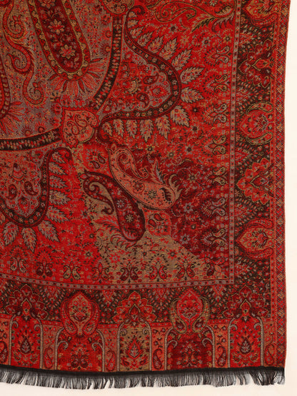 Pashmoda Men Naazneen Kaani Wool Blend Kashmiri Shawl (Size: 101X203 CM)