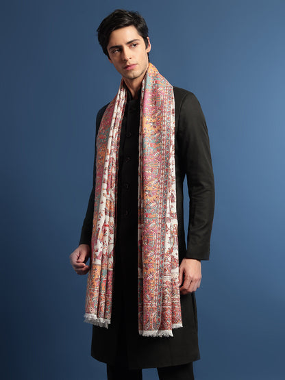 Pashmoda Mens Gul-e-meher Kaani Shawl (Size: 101x203 Cm)