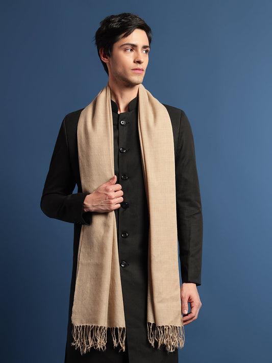 Pashmoda Men Rahmat Fine Wool Melange Stole (Size: 71x203 Cm)