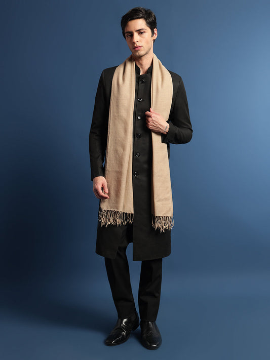 Pashmoda Men Rahmat Fine Wool Melange Stole (Size: 71x203 Cm)