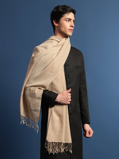Pashmoda Men Rahmat Fine Wool Melange Stole (Size: 71x203 Cm)