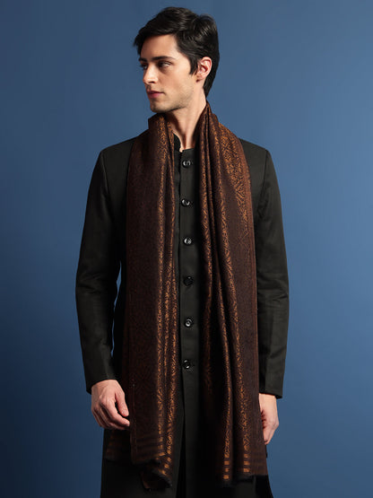 Pashmoda Men Aarzoo Fine Pashmina Wool Blend Stole (Size: 71x203 Cm)?ÿ