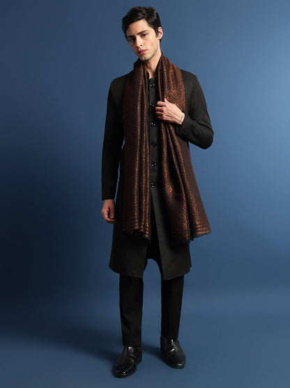 Pashmoda Men Aarzoo Fine Pashmina Wool Blend Stole (Size: 71x203 Cm)?ÿ