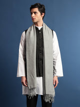 Pashmoda Men Rahmat Fine Wool Melange Stole (Size: 71x203 Cm)