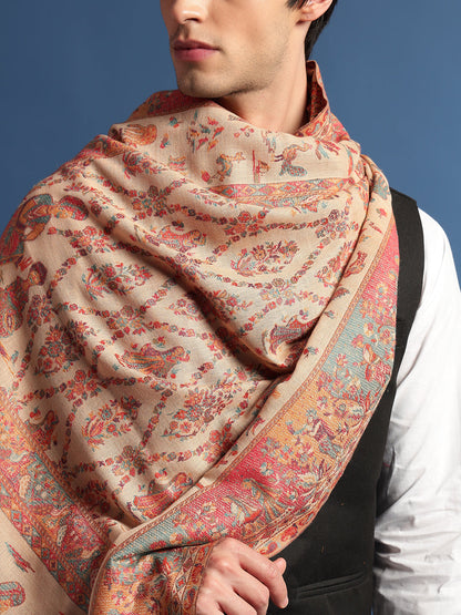 Pashmoda Mens Gul-e-meher Kaani Shawl (Size: 101x203 Cm)