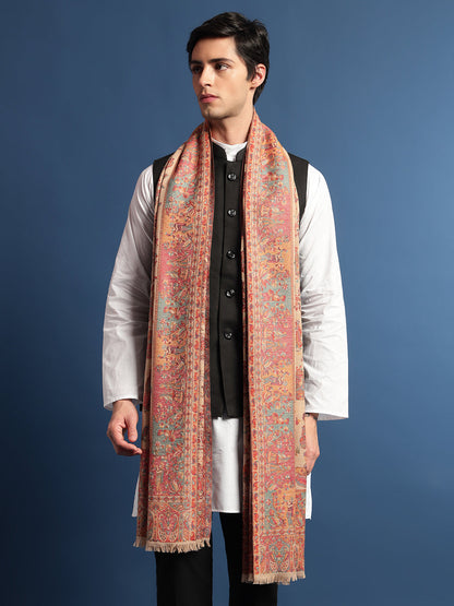 Pashmoda Mens Gul-e-meher Kaani Shawl (Size: 101x203 Cm)