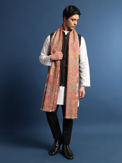 Pashmoda Mens Gul-e-meher Kaani Shawl (Size: 101x203 Cm)