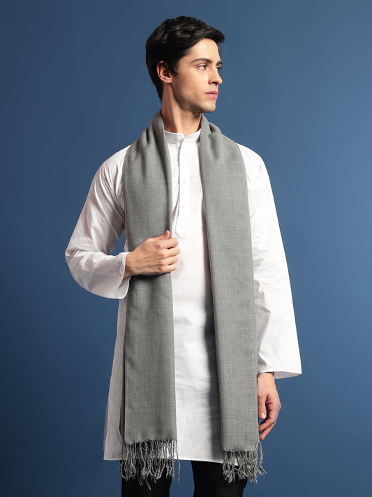 Pashmoda Men Rahmat Fine Wool Melange Stole (Size: 71x203 Cm)