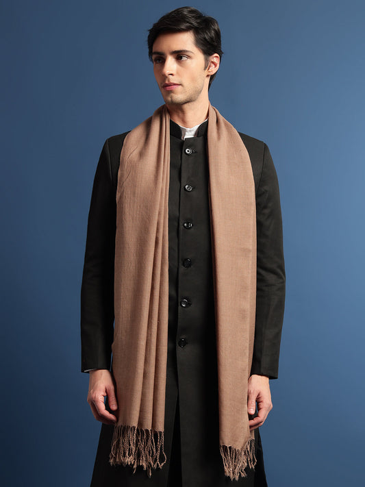 Pashmoda Men Rahmat Fine Wool Melange Stole (Size: 71x203 Cm)