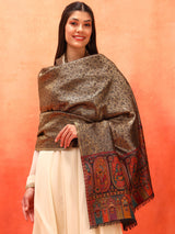 Pashmoda Women Silsila Zari Kaani Fine Wool Shawl (Size: 101X203 CM)