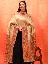 Pashmoda Women Zarvash Zari Kaani Fine Wool Shawl (Size: 101 × 203 cm)
