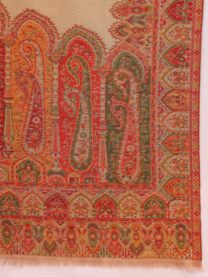 Pashmoda Women Zarvash Zari Kaani Fine Wool Shawl (Size: 101 × 203 cm)