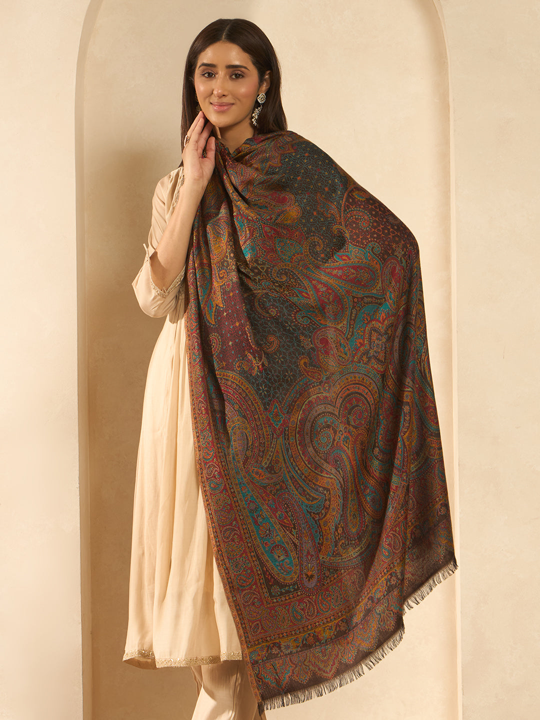 Women Grand Paisley Kaani Kashmiri Shawl