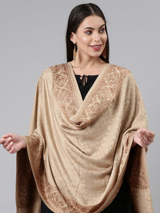 Women's Zarif Kashmiri Aari Embroidery Stole (Size: 71X203 CM)