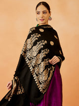 Women Nafeesa Kashmiri Aari Embroidery Stole (Size: 71x203 CM)