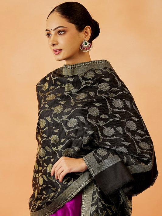 Pashmoda Women Rukhsaar Kaani Stole (Size : 71X203 CM)