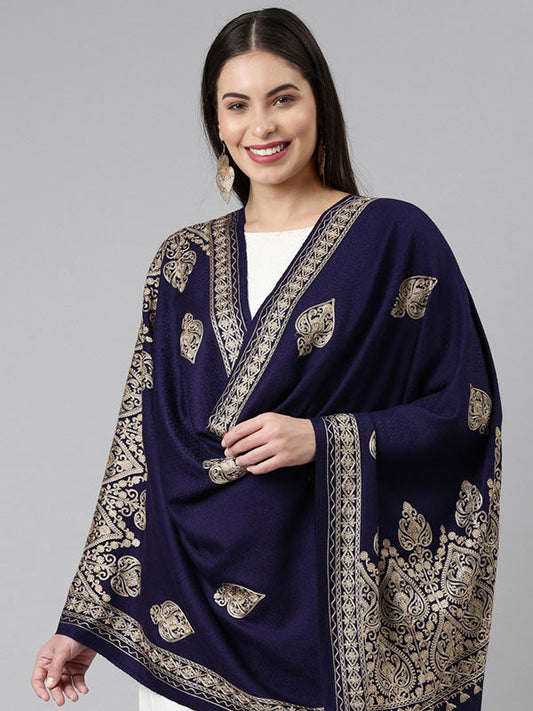 Women's Shalimaar Kashmiri Aari Embroidery Stole (Size: 71X203 CM)