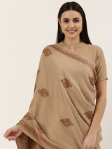 Women's Shalimaar Kashmiri Aari Embroidery Stole (Size: 71X203 CM)