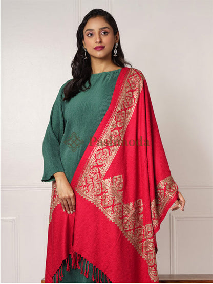 Women's Zarif Kashmiri Aari Embroidery Stole (Size: 71X203 CM)