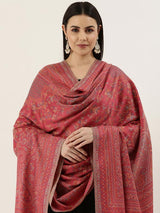Women's Aaraish Kashmiri Royal Paisley Design Jamawar Shawl (Size: 101 X 203 Cms)