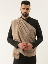 Men Aarzoo Fine Pashmina Wool Blend Stole,  Scarf (Size71X203 CM)