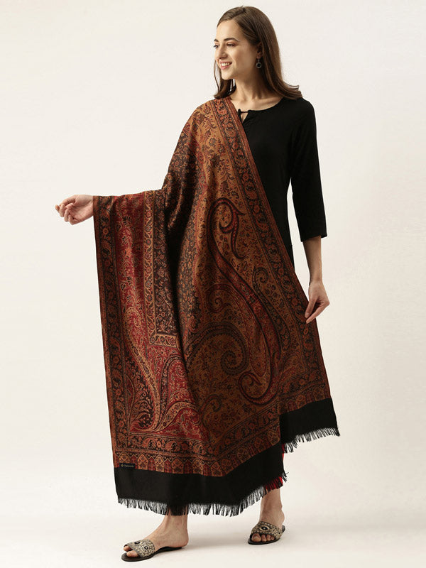 Women's Shahnaz Antique Jamawar Shawl (Size: 101 × 203 cm)