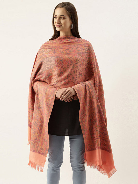 Women's Antique Jamawar Shawl (Size: 101 X 203 CM)